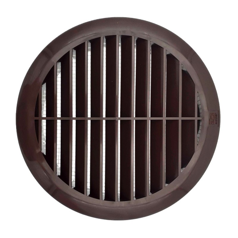 Grille ronde pour pvc et gaine avec moustiquaire Ø125