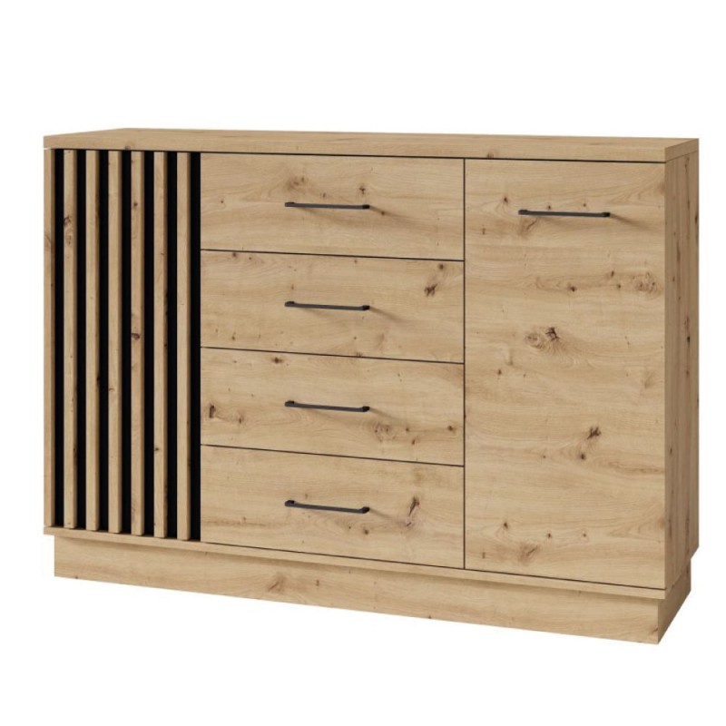 ARTIZ Commode avec portes et 4 tiroirs