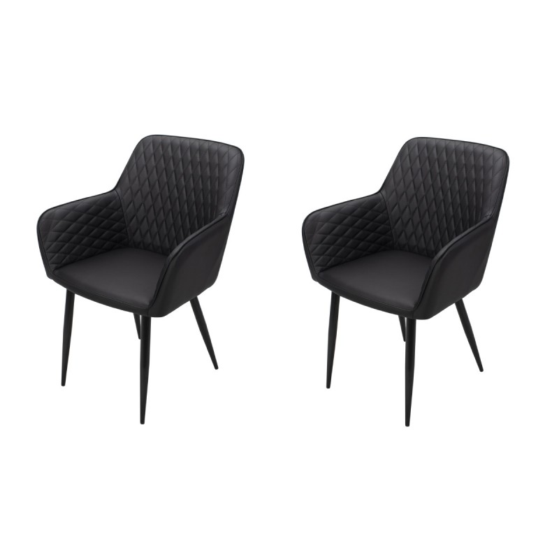 fauteuils noirs